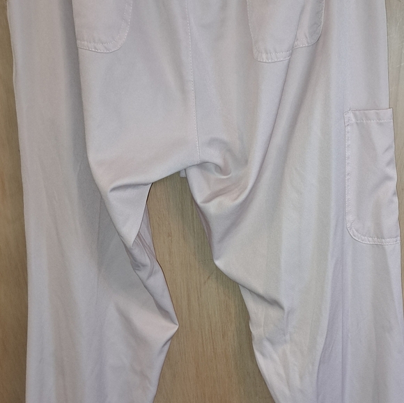 Mini Marilyn By MediChic Womens Scrub Pants Pale Pink XL Solid Joggers - Picture 2 of 6